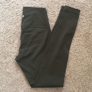 Green Lululemon Leggings
